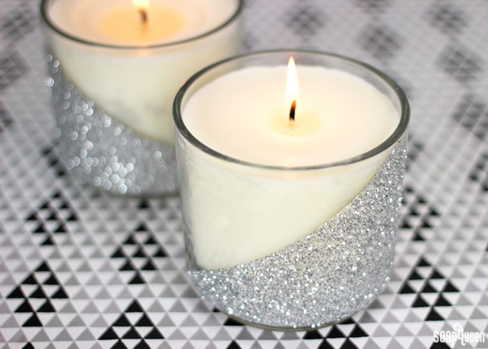 how to use eco glitter in candles & soaps 