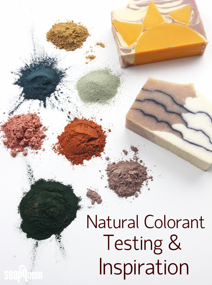 Make beautiful soap with natural dyes