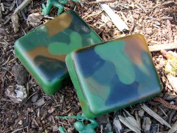 ArmyGuyswithCamoSoap