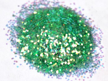 GreenIridescentGlitter1