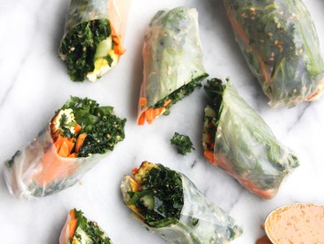 Tofu and Kale Fresh Rolls Recipe