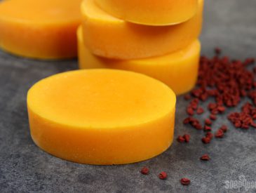 100-coconut-oil-annatto-cold-process-soap-tutorial